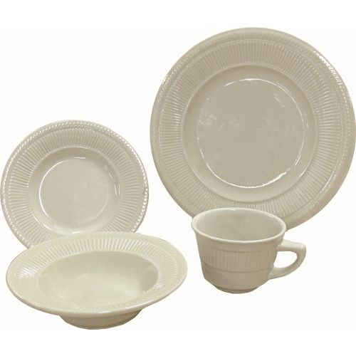 Plato de Mesa Athena, 9-5/8 in, Blanco Apagado